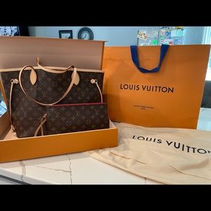 Louis Vuitton Neverfull MM. Only used twice EUC! Serious offers only!!